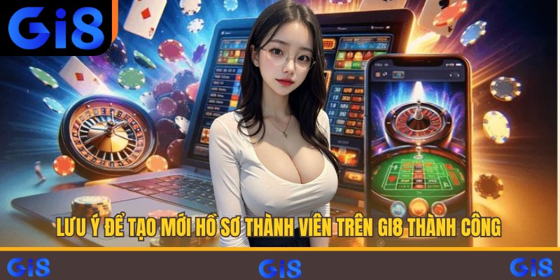 Lưu ý để tạo mới hồ sơ thành viên trên Gi8 thành công